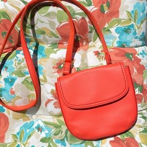 Fossil leather pochette